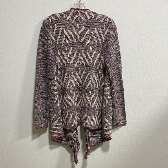 Lucky Brand Multicolor Boho Fringe Cardigan | Size Small - Picture 4 of 11